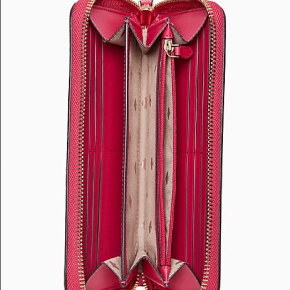 Kate Spade Brynn Large Continental Wallet in Pink Ruby - Picture 2 of 3